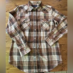 Pashartuk Plaid Flannel Button Down Shirt – Size Medium